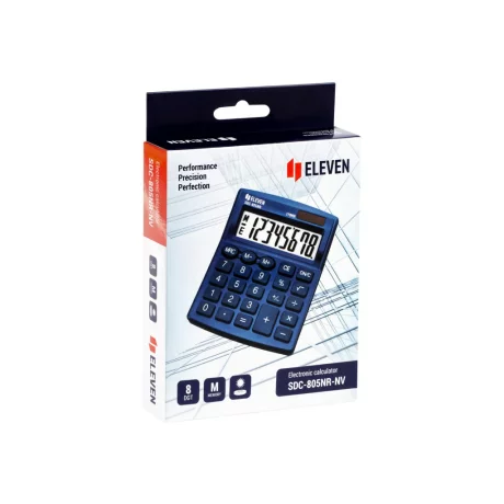 Calculator de birou 8 digiți, 120 x 105 x 21 mm, Eleven SDC-805