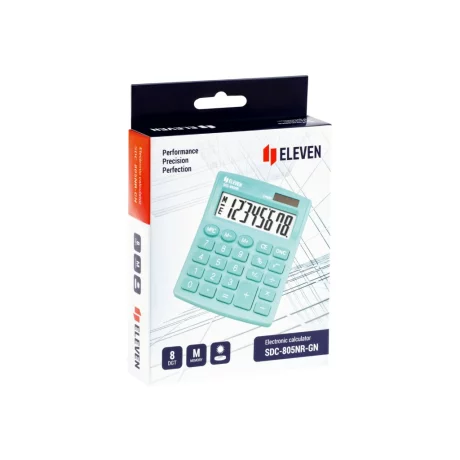 Calculator de birou 8 digiți, 120 x 105 x 21 mm, Eleven SDC-805