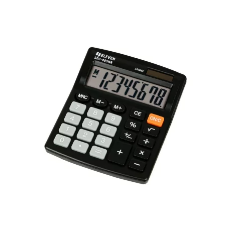 Calculator de birou 8 digiți, 120 x 105 x 21 mm, Eleven SDC-805NR