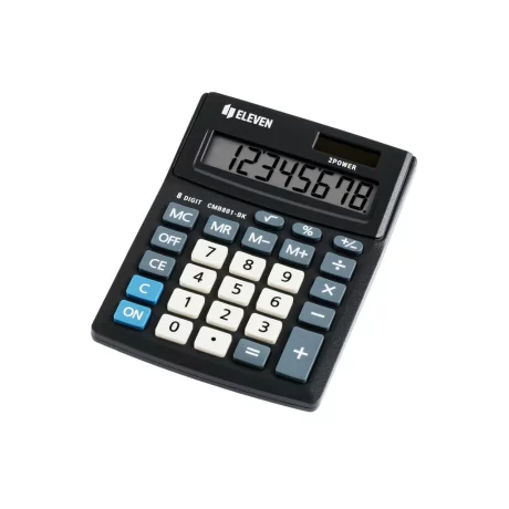 Calculator de birou 8 digiți, 137 x 102 x 31 mm, Eleven CMB801-BK