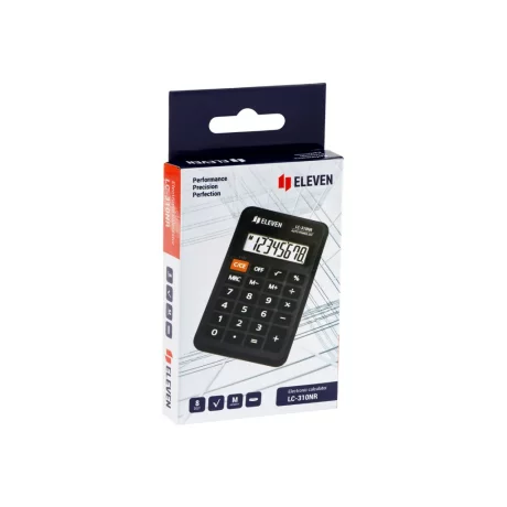 Calculator de buzunar 8 digiți, 114 x 69 x 14 mm, Eleven LC-310NR