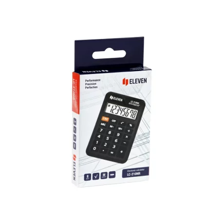 Calculator de buzunar 8 digiți, 98 x 62 x 10 mm, Eleven LC-210NR