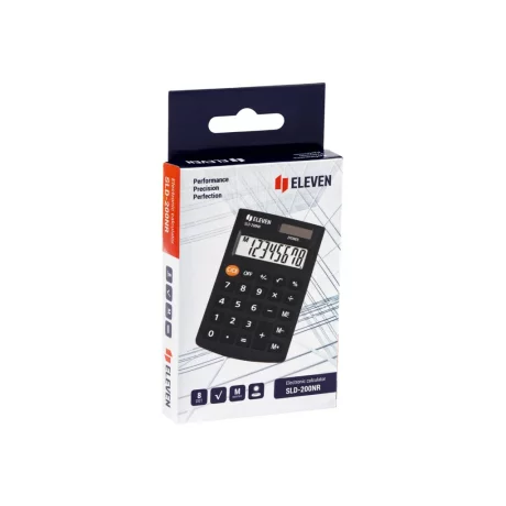 Calculator de buzunar 8 digiți, 98 x 62 x 10 mm, Eleven SLD-200NR