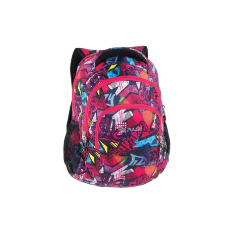 Ghiozdan Pulse Teens Pink Graffiti