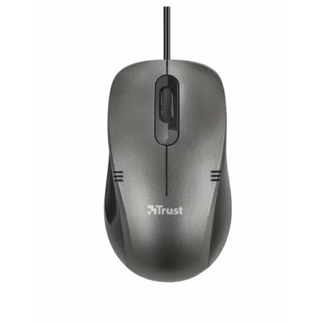 MOUSE TRUST IVERO WIRED BLACK 20404