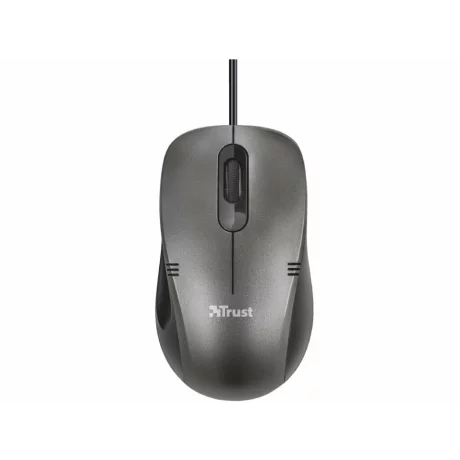 MOUSE TRUST IVERO WIRED BLACK 20404