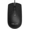 MOUSE DELUX cu fir negru M322BU-BK