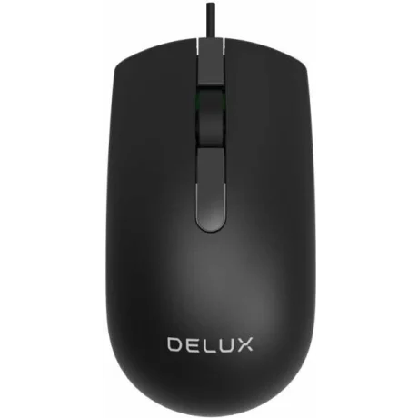 MOUSE DELUX cu fir negru M322BU-BK