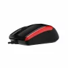 MOUSE DELUX cu fir negru-rosu M321BU-BR