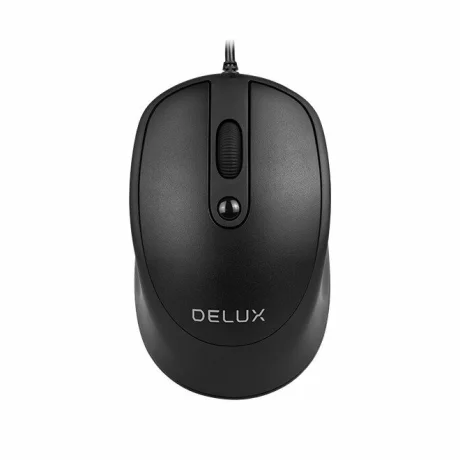 MOUSE DELUX cu fir negru M366BU-BK