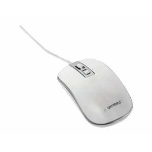 GEMBIRD mouse cu fir alb MUS-4B-06-WS