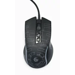 MOUSE GEMBIRD gaming cu fir USB optic negru MUSG-RGB-01