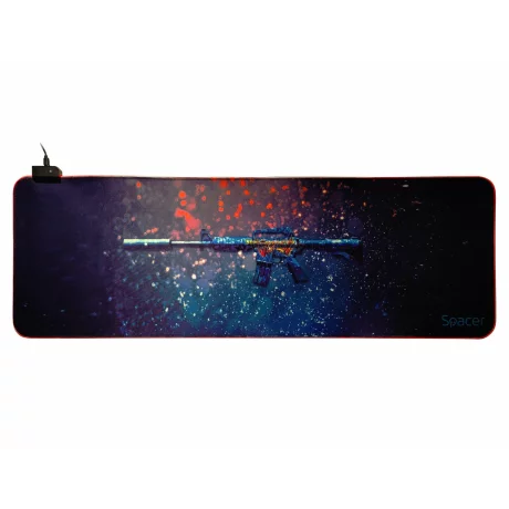 MousePAD RGB SPACER gaming SP-PAD-GAME-RGB-PICT