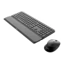 Kit tastatura si mouse wireless Philips wireless negru SPT6607