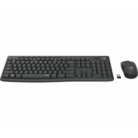 Kit tastatura si mouse wireless silent LOGITECH MK295 GRAPHITE 920-009800