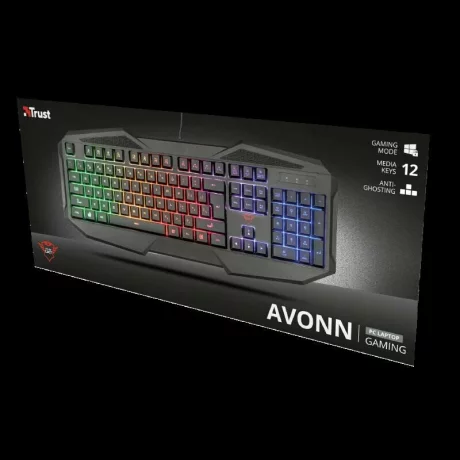 TASTATURA gaming cu fir TRUST XT 830-RW Avonn TR-21621