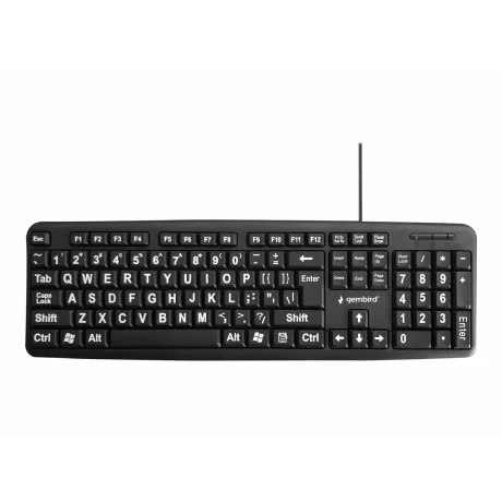 Tastatura cu fir litere mari GEMBIRD KB-US-103