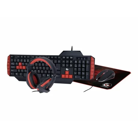 Kit tastatura mouse, mousepad si casti gaming GEMBIRD GGS-UMG4-02