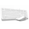 Kit TASTATURA si Mouse cu fir A4TECH Fstyler alb F1010-W