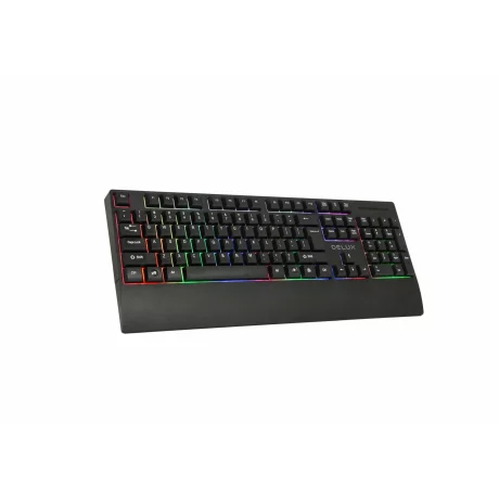 TASTATURA cu fir DELUX negru K9852U-BK