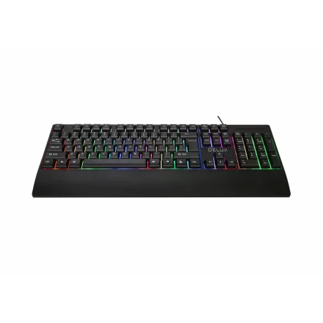 TASTATURA cu fir DELUX negru K9852U-BK