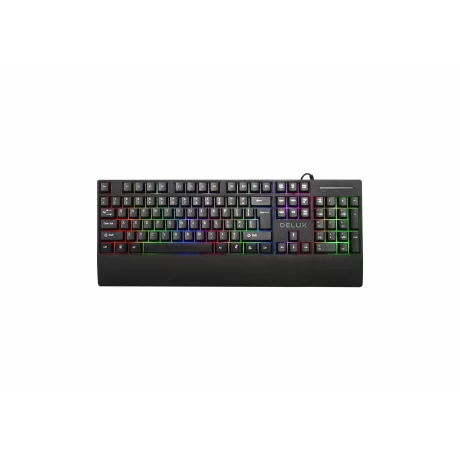 TASTATURA cu fir DELUX negru K9852U-BK