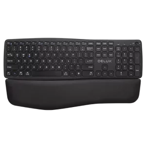 TASTATURA wireless DELUX negru GM908CV-BK