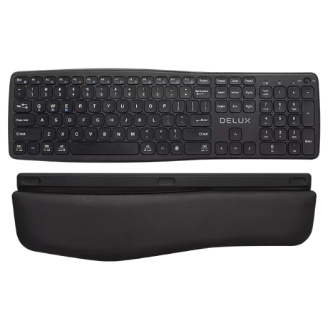 TASTATURA wireless DELUX negru GM908CV-BK