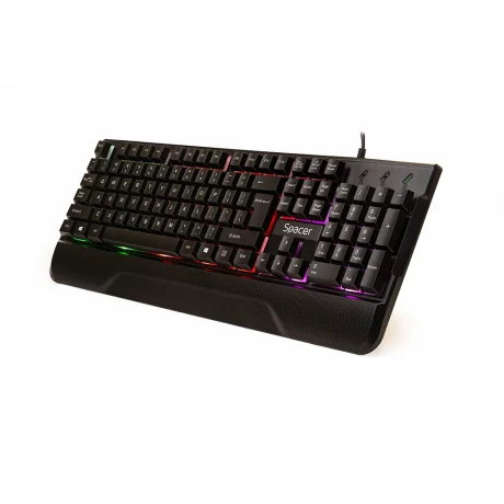 KIT tastatura si mouse gaming SPACER USB INVICTUS negru SPGK-INVICTUS