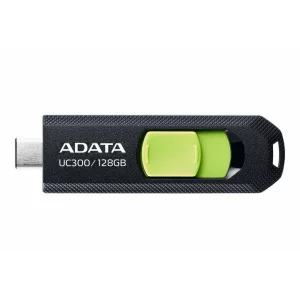 MEMORIE USB Type-C 3.2 ADATA 128 GB retractabila negru / verde ACHO-UC300-128G-RBK/GN