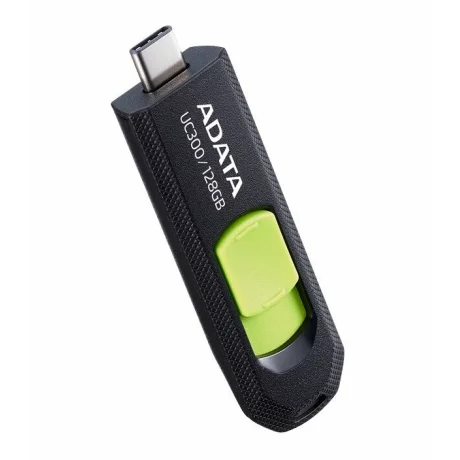 MEMORIE USB Type-C 3.2 ADATA 128 GB retractabila negru / verde ACHO-UC300-128G-RBK/GN