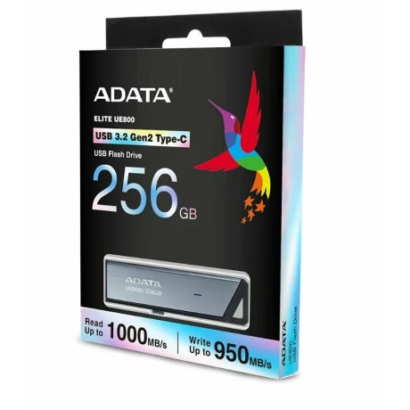 MEMORIE USB Type-C 3.2 ADATA 256 GB retractabila argintiu AELI-UE800-256G-CSG