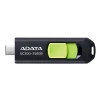 MEMORIE USB Type-C 3.2 ADATA 256 GB retractabila negru / verde ACHO-UC300-256G-RBK/GN