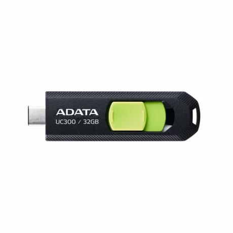 MEMORIE USB Type-C 3.2 ADATA 32 GB retractabila negru verde ACHO-UC300-32G-RBK/GN