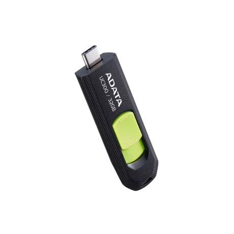 MEMORIE USB Type-C 3.2 ADATA 32 GB retractabila negru verde ACHO-UC300-32G-RBK/GN
