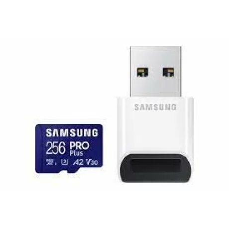 Card microSDXC 256GB si adaptor USB SAMSUNG PRO MB-MD256SB/WW