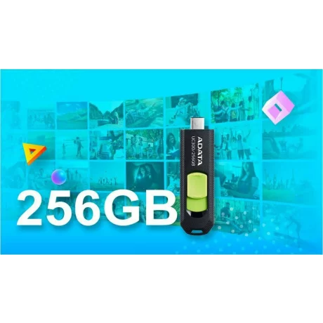 MEMORIE USB-C 256GB ADATA ACHO-UC300-256G-RBK