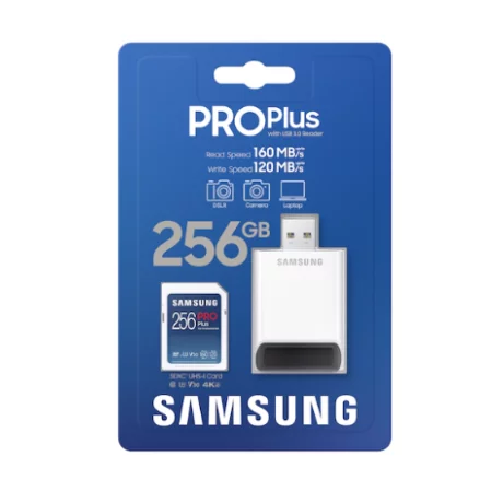 Card memorie cu adaptor SDXC 256GB Samsung MB-SD256KB/WW