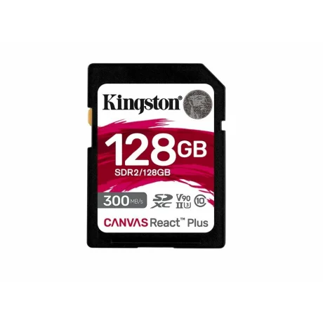 Memorie SDHC cu adaptor 128GB KINGSTON Canvas React Plus SDR2/128GB