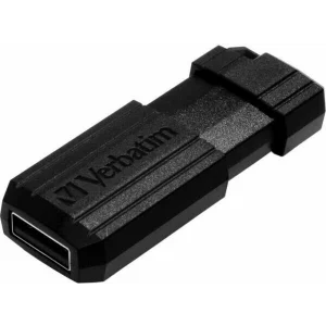 Memorie USB 2.0 64GB VERBATIM PINSTRIPE negru 49065