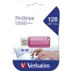 Memorie USB2.0 128GB Verbatim PINSTRIPE STORE N GO roz 49460