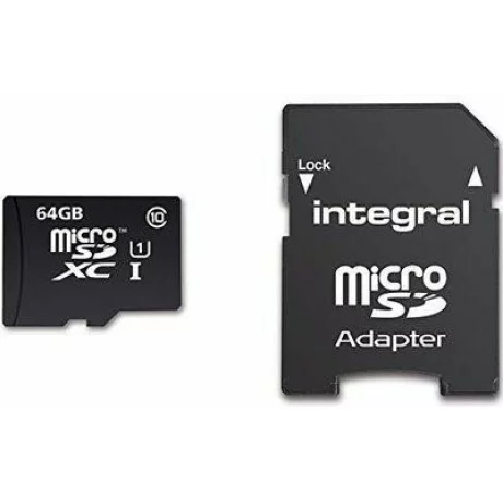 Card memorie microSDHC/XC 64GB INTEGRAL Ultima Pro INMSDX64G10-90U1