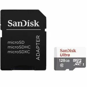 Card memorie cu adaptor microSD 128GB SanDisk SDSQUNR-128G-GN6TA