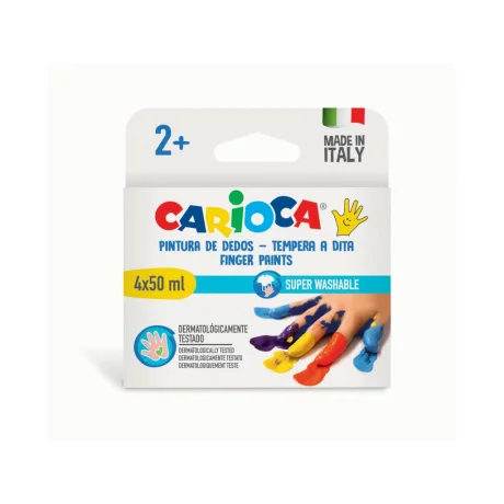 Acuarele Finger Paint Carioca 4x50 ml