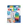 Acuarele tempera Carioca 7 culori 10 ml cu tăviță și pensulă