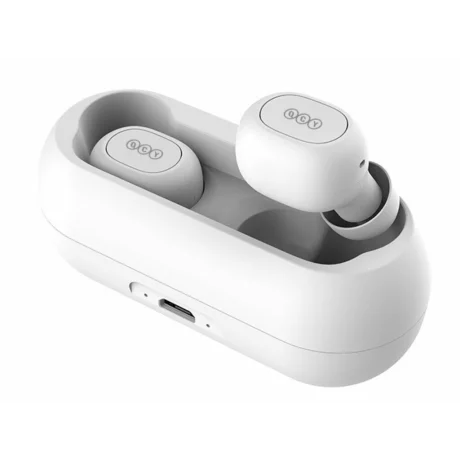 Casti wireless QCY T1C alb T1C_W