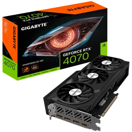 Placa video GIGABYTE NVIDIA GeForce RTX 4070 12GB GV-N4070WF3OC-12GD