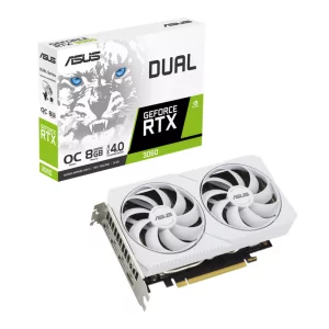 Placa video Asus RTX 3060 8GB OC alb DUAL-RTX3060-O8GWH