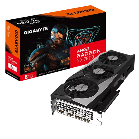 Placa video GYGABITE Radeon RX7600 Gaming OC 8GB