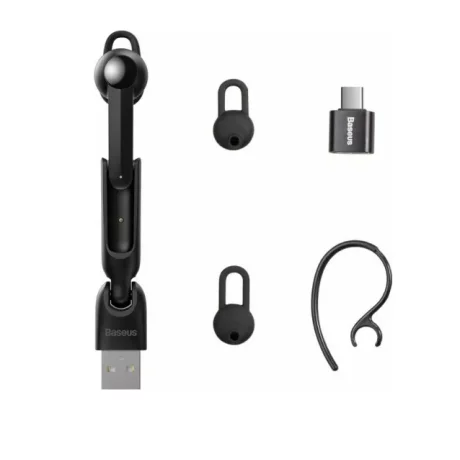 Casti wireless Baseus Encok negru NGA05-01